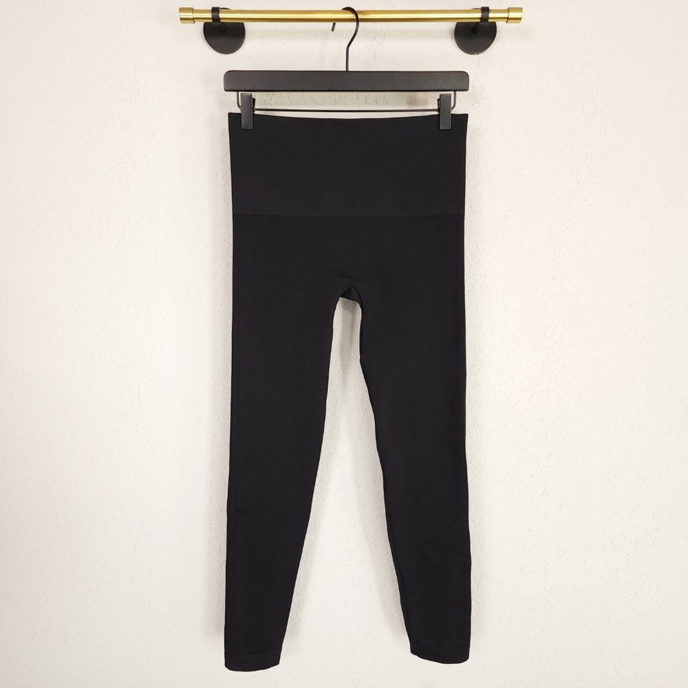 Spanx L Very Black High-Rise Look At Me Now Comfortable Seamless Skinny Legging